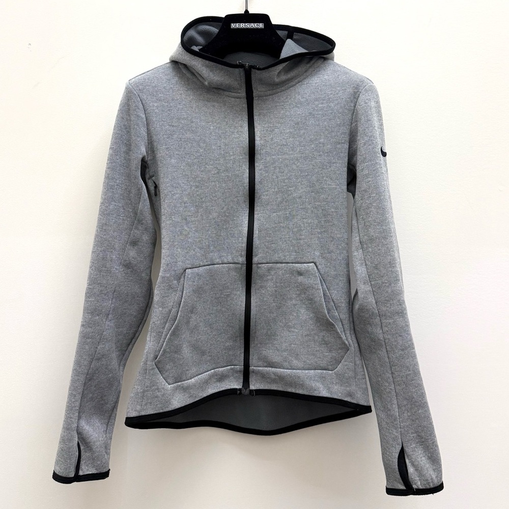 Nike Women's Gray Full-Zip Hoodie
